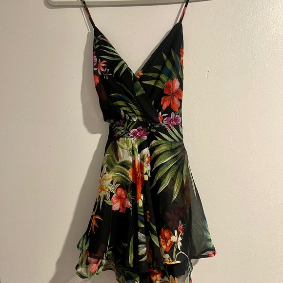 Fashion Nova Pants - Tropical Printed Romper